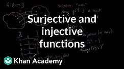 Surjective (onto) and injective (one-to-one) functions | Linear Algebra | Khan Academy