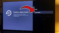 Factory Reset a Sony Bravia TV (Google TV / Android TV)