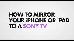 How to Screen Mirror iPhone to Sony Bravia (Android) TV - Wireless streaming and casting