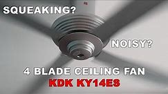 How to Repair Noisy, Squeaking & Humming Ceiling Fan | Replace Capacitor & Bearing | KDK KY14ES