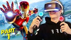 BECOMING IRON MAN IN VIRTUAL REALITY | Marvel's Iron Man VR - Part 1 (PS4 Walkthrough/Gameplay)