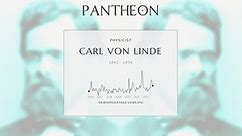 Carl von Linde Biography - German engineer and scientist