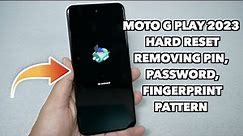 Moto G play 2023 How to Hard Reset Removing PIN, Password, Fingerprint pattern for metro by-t-mobile