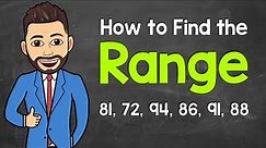 How to Find the Range | Math with Mr. J