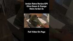 Olive Green & Orange Retro Jordan 5s