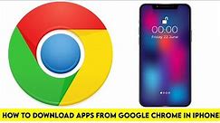 How to Install Apps from Chrome in iPhone | How to Download Apps from Google Chrome in iPhone iPad