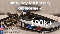 BMW key fob battery replacement in less than 2 minutes