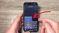 How to Change Keyboard on iPhone 15 Pro & Pro Max