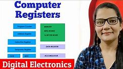 Computer Registers | Digital Electronics | COA |Zeenat Hasan Academy