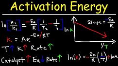 Collision Theory - Arrhenius Equation & Activation Energy - Chemical Kinetics