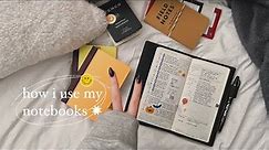 how i use my notebooks (update!) | hobonichi weeks, commonplace ✸