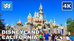 [4K] 🎄 Disneyland Park California - Christmas Virtual Walking Tour & Travel Guide 🎧 Binaural Sound