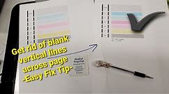 How to Get Rid of Vertical Lines Accross Page on Prints Canon HP Brother Epson Inkjet Printers