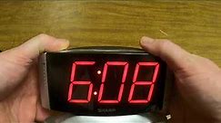 Set the Alarm and Clock on a Sharp SPC033D Alarm Clock