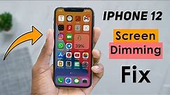 iPhone 12 Screen Dimming Automatically - 4 Ways To Fix
