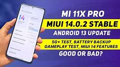 Mi 11X Pro MIUI 14.0.2 Update Features Review | Android 13 | Full Changelog & Features | 5G+ Test!