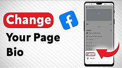 How To Change Your Page Bio On Facebook - Full Guide