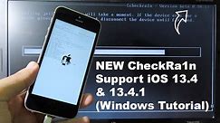 NEW Jailbreak iOS 13.4-13.4.1 CheckRa1n (Full Windows Tutorial)