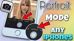 How To Get Portrait Mode on iPhone 5s,6, 6s, 7, 8, SE Tutorial || Get Portrait Mode On Any iPhone