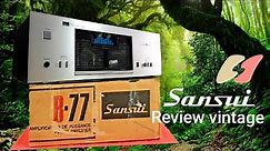 Sansui B-77 review power amplifier schematic full peak meter