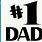 #1 Dad SVG