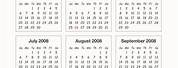 2008 Yearly Calendar Printable