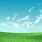 3D Sky and Grass Background