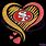 49ers Heart SVG
