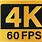 4K 60 FPS Logo