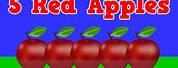 5 Red Apple Song