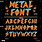 80s Metal Font