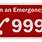 999 Emergency Number