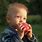 A Boy Eating Apple
