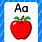 A for Apple Flash Cards