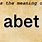 Abet Definition