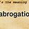 Abrogation Meaning