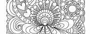 Abstract Coloring Pages for Adults to Print