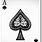 Ace Spades Playing Card