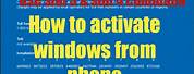 Activate Windows by Phone