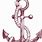 Anchor with Rope Drawing