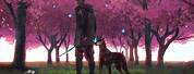 Anime Boy and Dog Wallpaper for PC