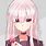 Anime Girl Pastel Pink Hair