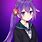 Anime Girl Violet Hair