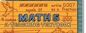 Answers to Teaching Textbooks Math 5