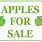 Apple's for Sale Sign