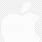 Apple Logo in White