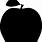 Apple Silhouette Png