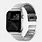 Apple Watch Stainless Steel Band On Wrist