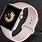 Apple Watch with Pink Strap