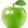 Apple with Green Background